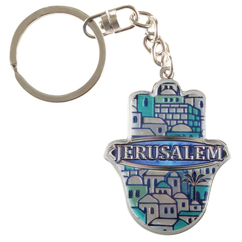 Chaveiro Chamsa Jerusalém 3D